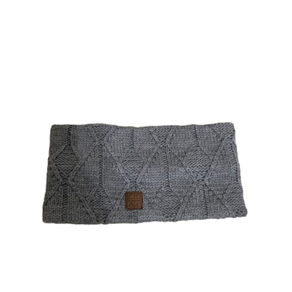 Coal women's‎ grey knitted crochet headwear headband one size